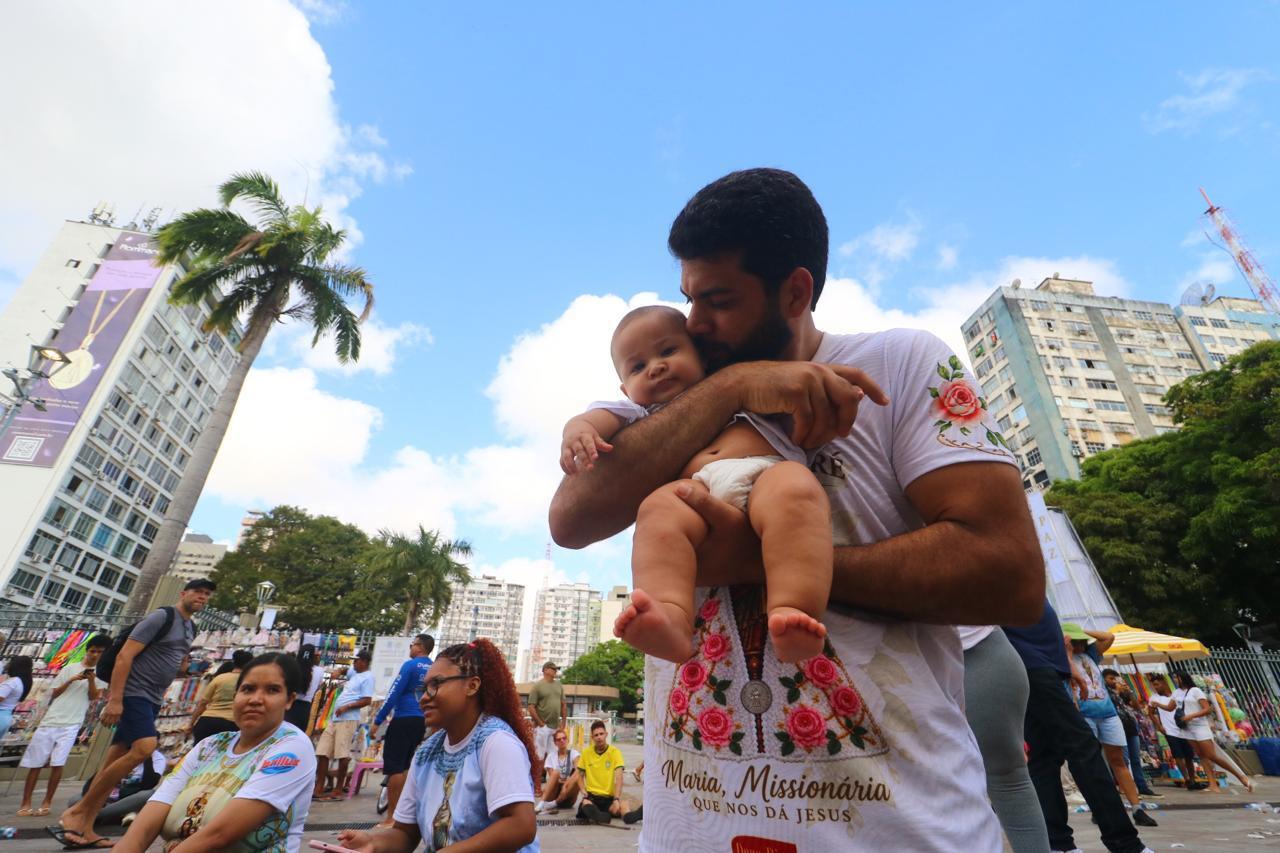 Lailton dedicou a caminhada em agradecimento a saúde da família